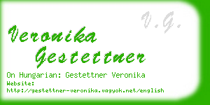 veronika gestettner business card
